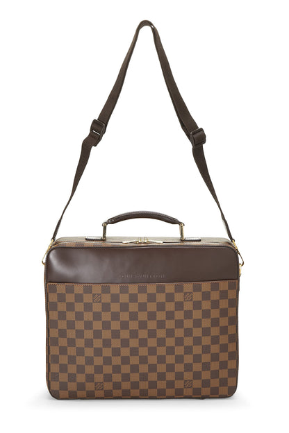 Louis Vuitton, Pre-Loved Damier Ebene Porte Ordinateur Sabana, Brown