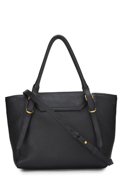 Prada, Pre-Loved Black Vitello Daino Convertible Top Handle Tote, Black