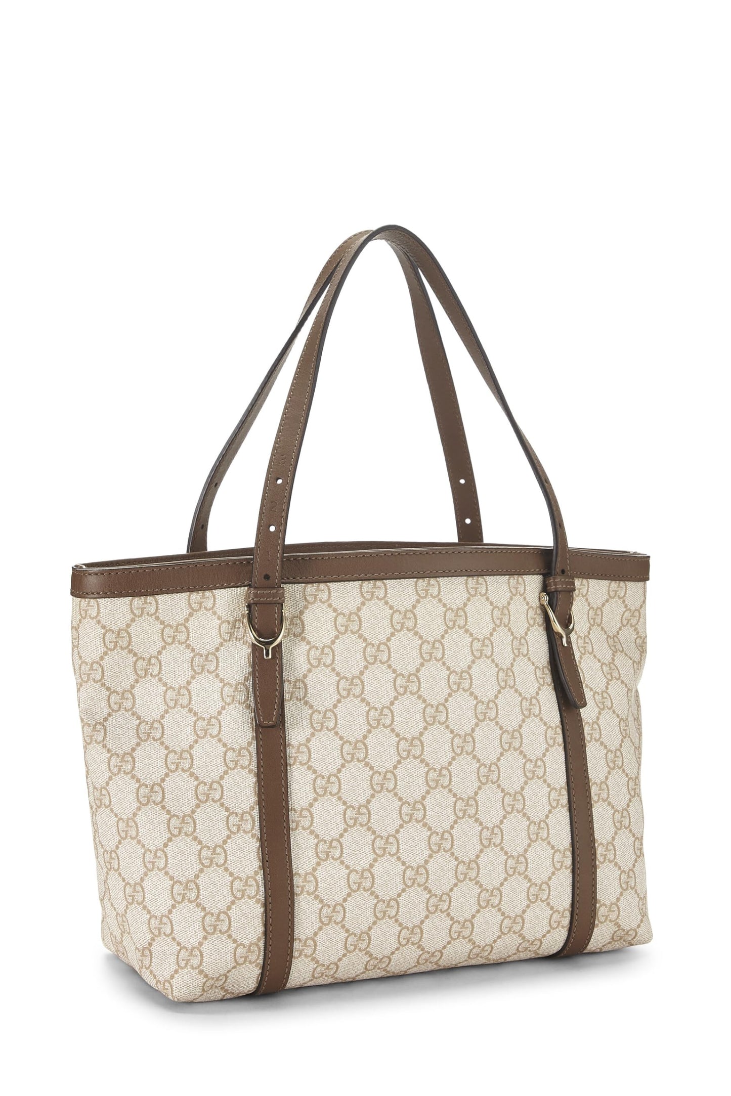 Gucci, sac fourre-tout en toile marron GG Supreme d'occasion, petit, marron