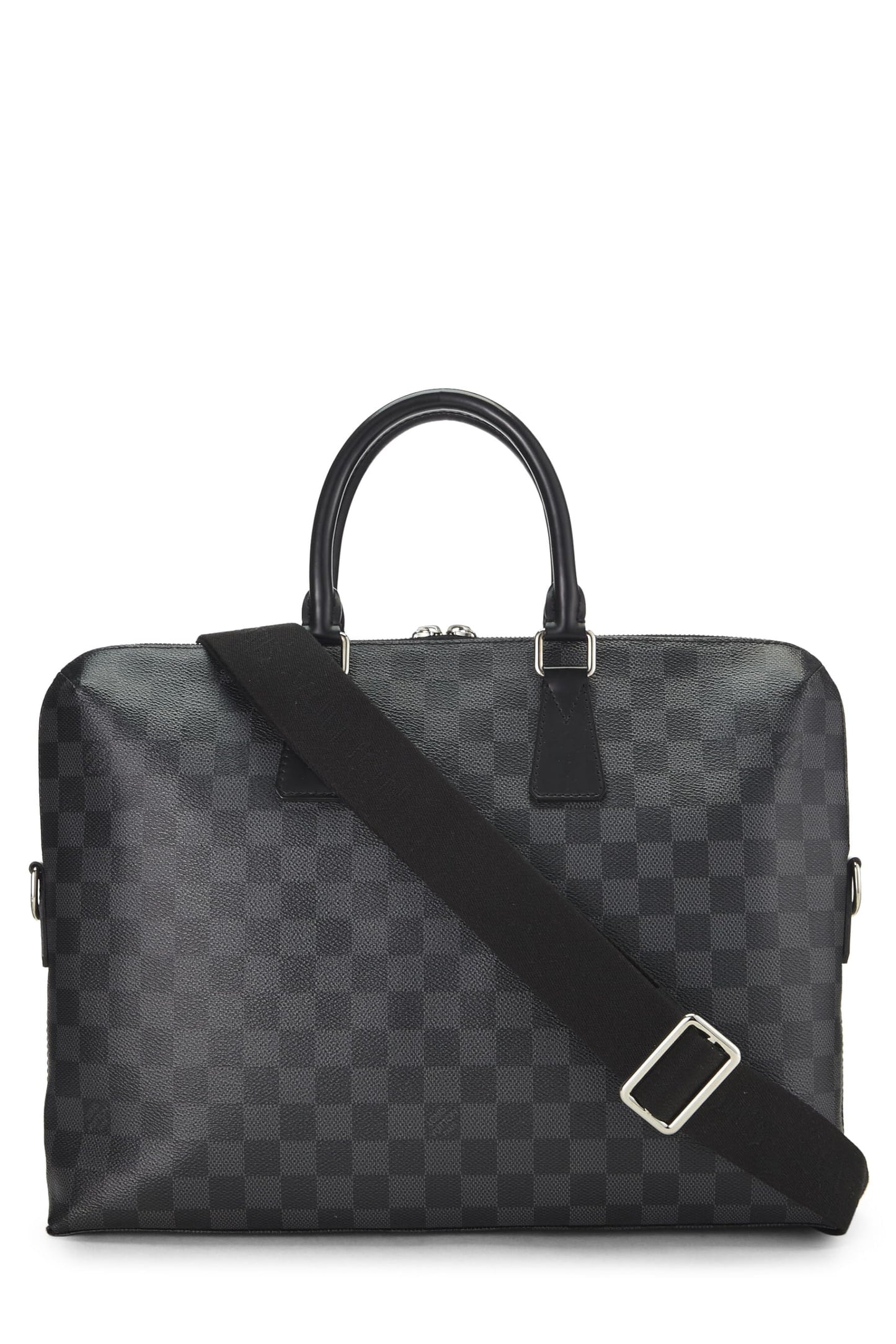 Louis Vuitton, Pre-Loved Damier Graphite Porte-Documents Jour, Negro