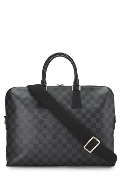 Louis Vuitton, Pré-Aimé Damier Graphite Porte-Documents Jour, Noir