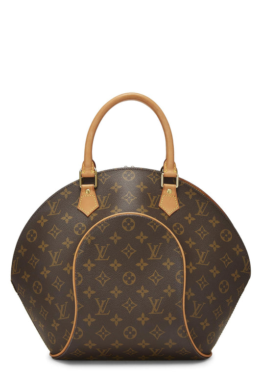 Louis Vuitton, Ellipse MM en toile Monogram d'occasion, marron