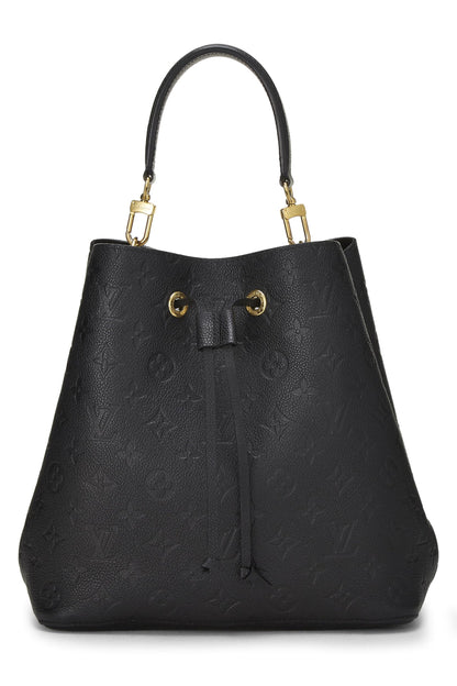 Louis Vuitton, Pre-Loved Black Monogram Empreinte Neo Noé, Black