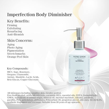 Pietro Simone Skincare, Imperfection Body Diminisher, 6.7 FL OZ