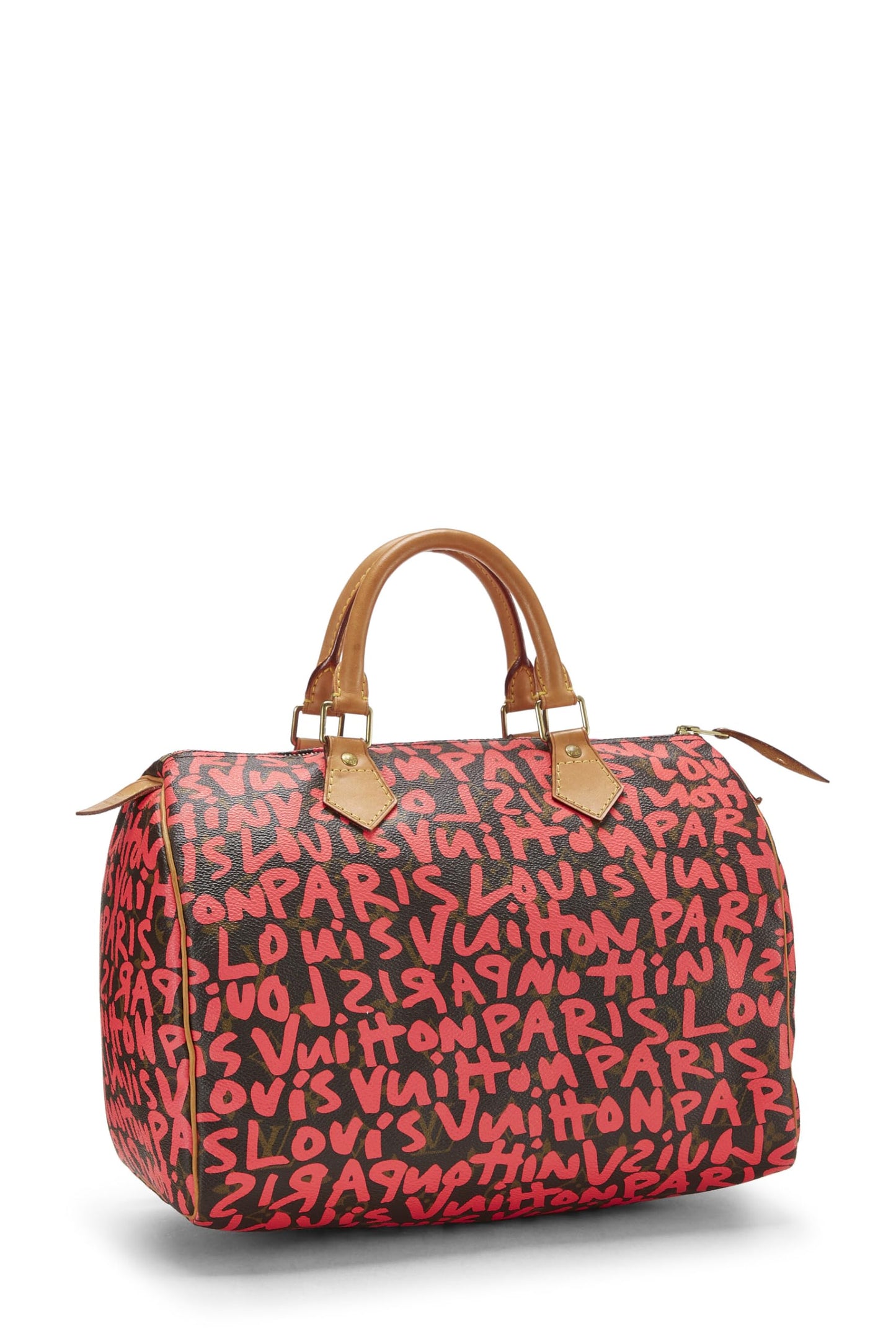 Louis Vuitton, Pre-Loved Stephen Sprouse x Louis Vuitton Monogram Pink Graffiti Speedy 30, Rosa