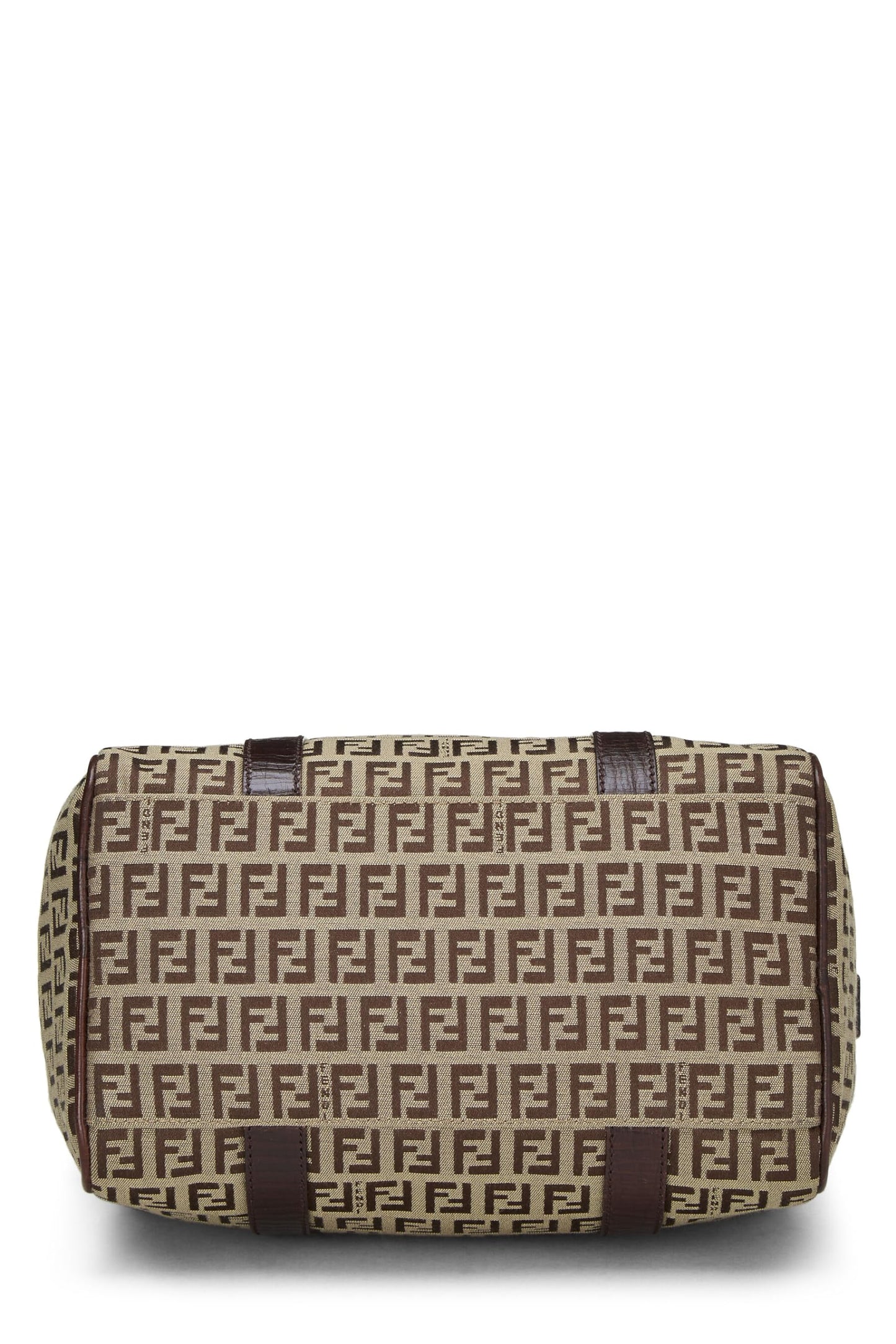 Fendi, Boston en toile enduite marron zucchino d'occasion, marron