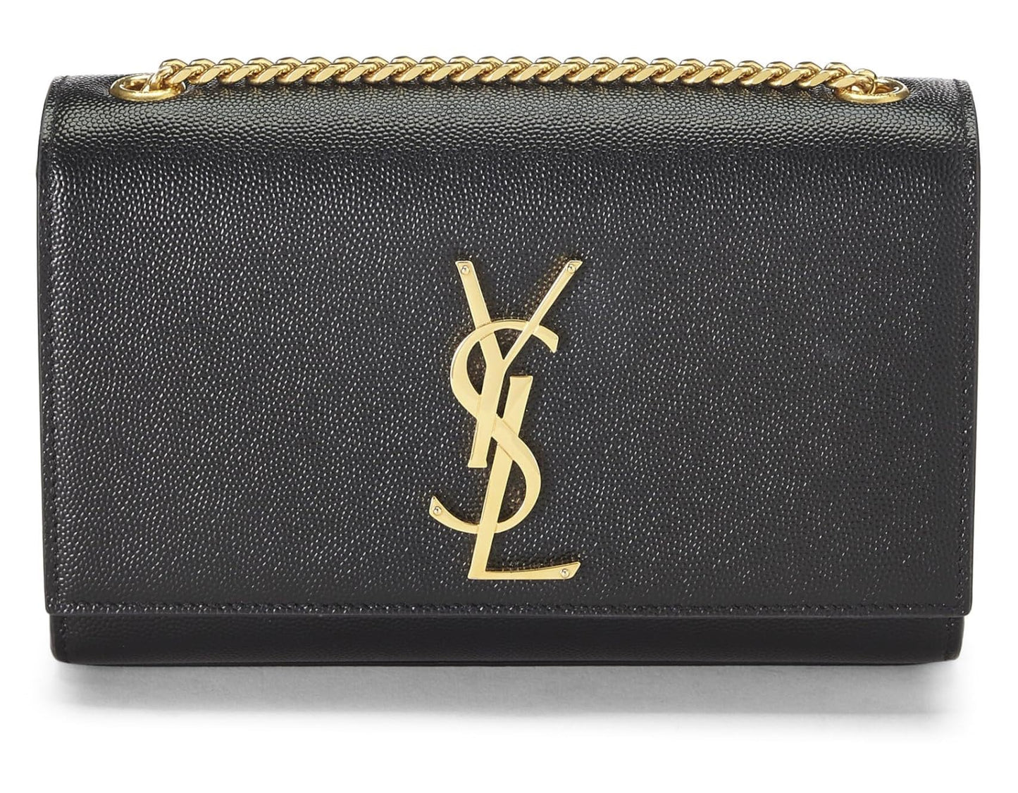 Yves Saint Laurent, Kate Small en cuir grainé noir d'occasion, noir