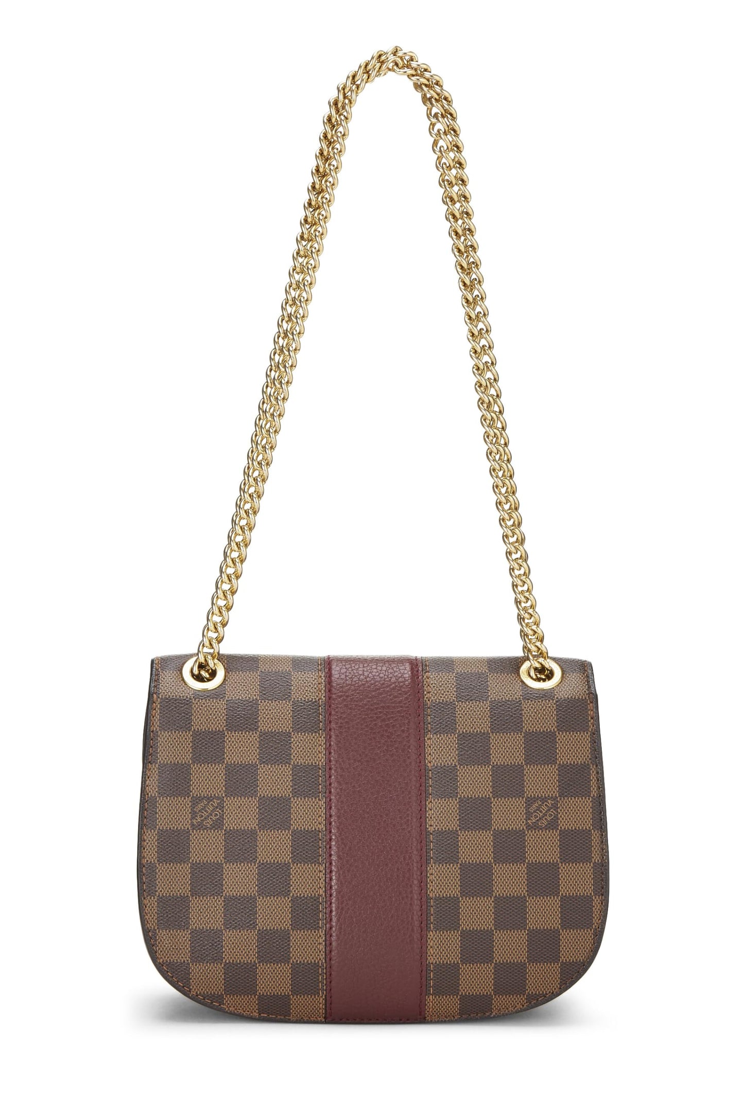 Louis Vuitton, Pre-Loved Black Damier Ebene Wight, Burgundy