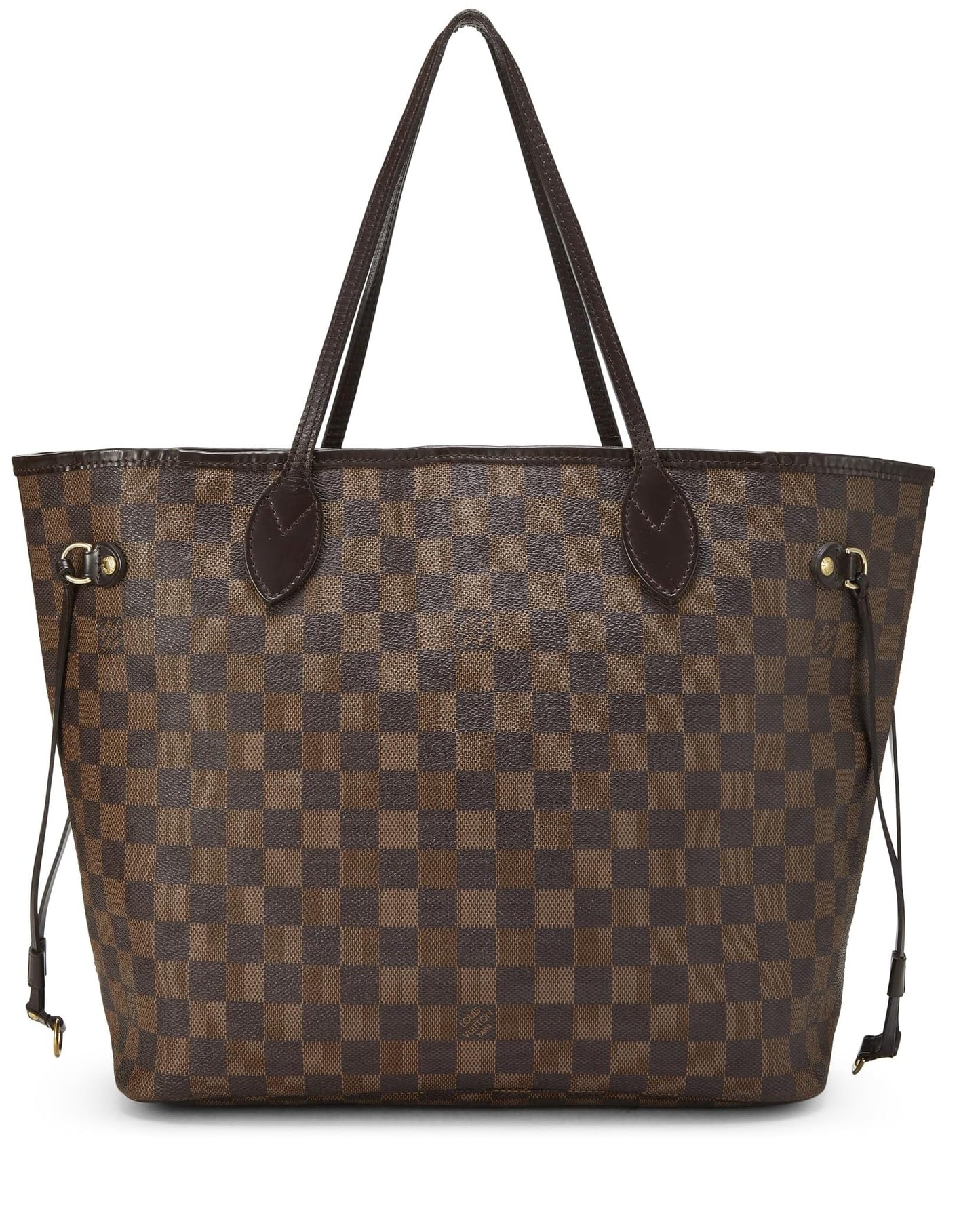 Louis Vuitton, Damier Ebene Neverfull MM preamado, Marrón