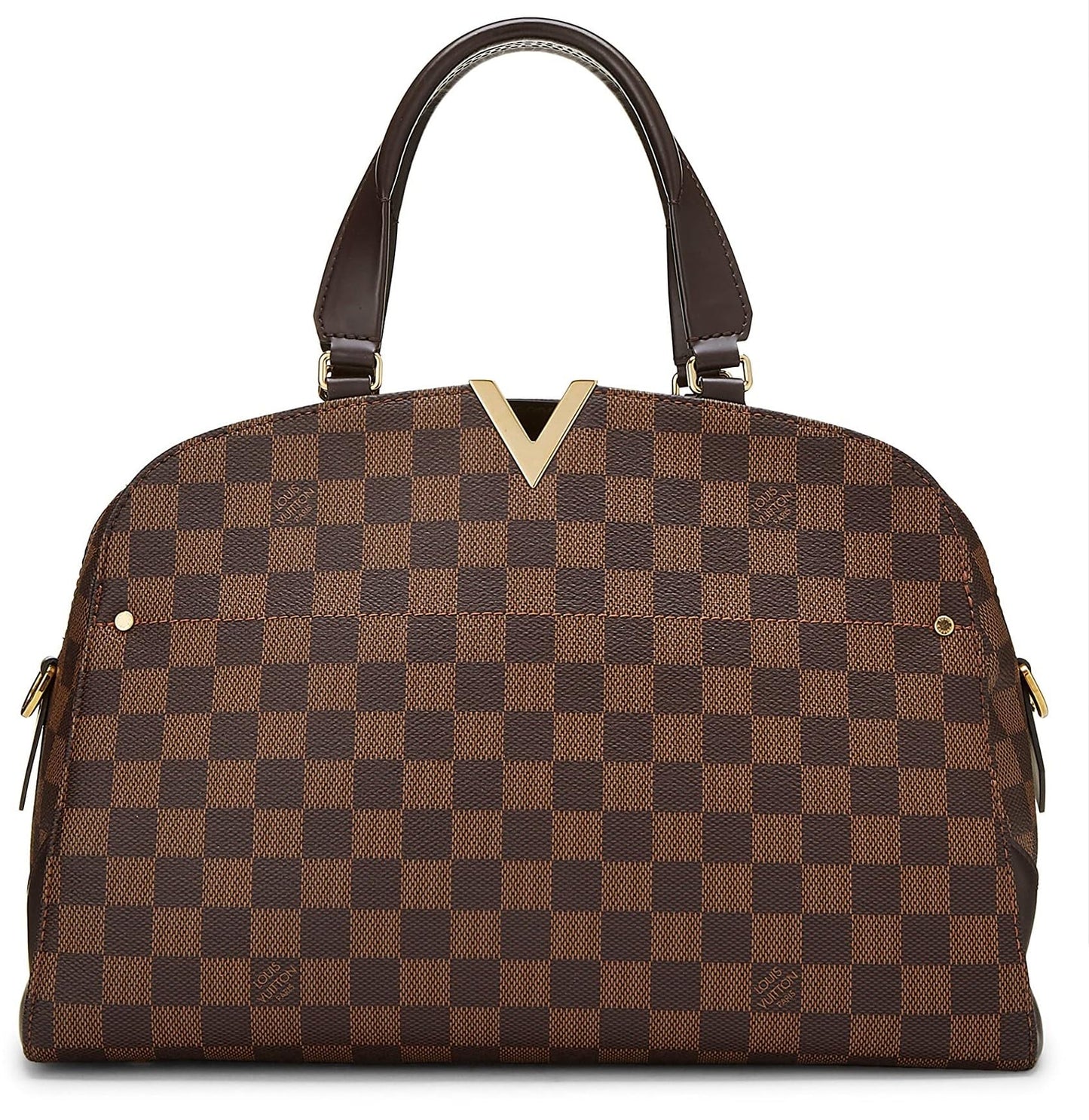 Louis Vuitton, sac bowling Kensington Damier Ebene d'occasion, marron