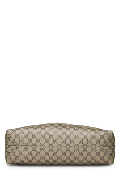 Gucci, sac fourre-tout réversible en toile noire et GG Supreme d'origine d'occasion, noir