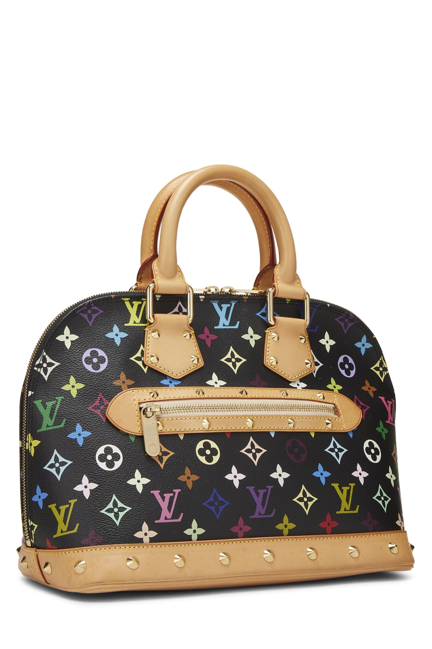 Louis Vuitton, Pre-Loved Takashi Murakami x Louis Vuitton Monograma negro Multicolore Alma PM, Negro