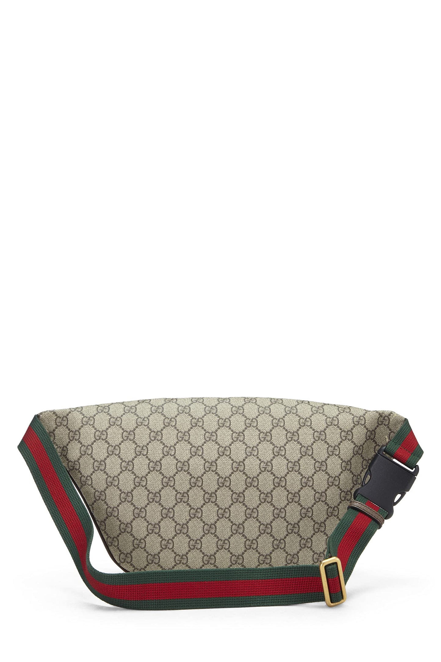 Gucci, sac ceinture Courrier en toile GG Supreme d'origine d'occasion, marron