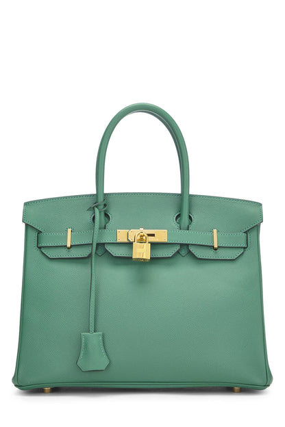 Hermès, Birkin Epsom 30 Vert Vertigo d'occasion, Vert Vertigo