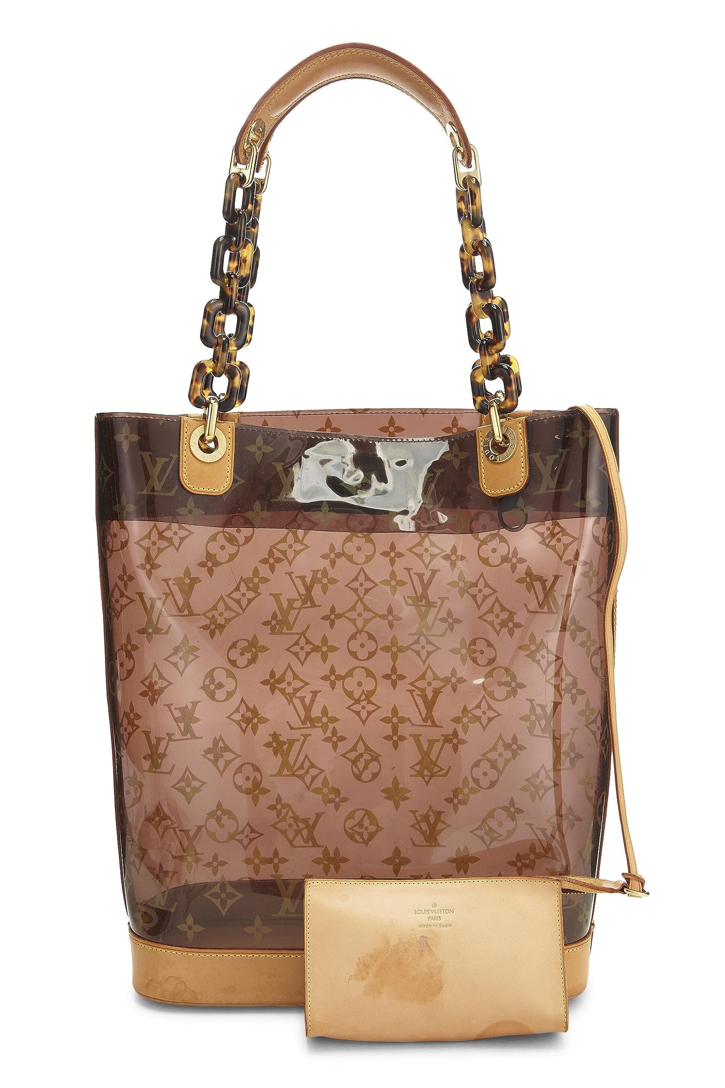 Louis Vuitton, Pre-Loved Monogram Ambre Vinyl Cabas MM, Brown