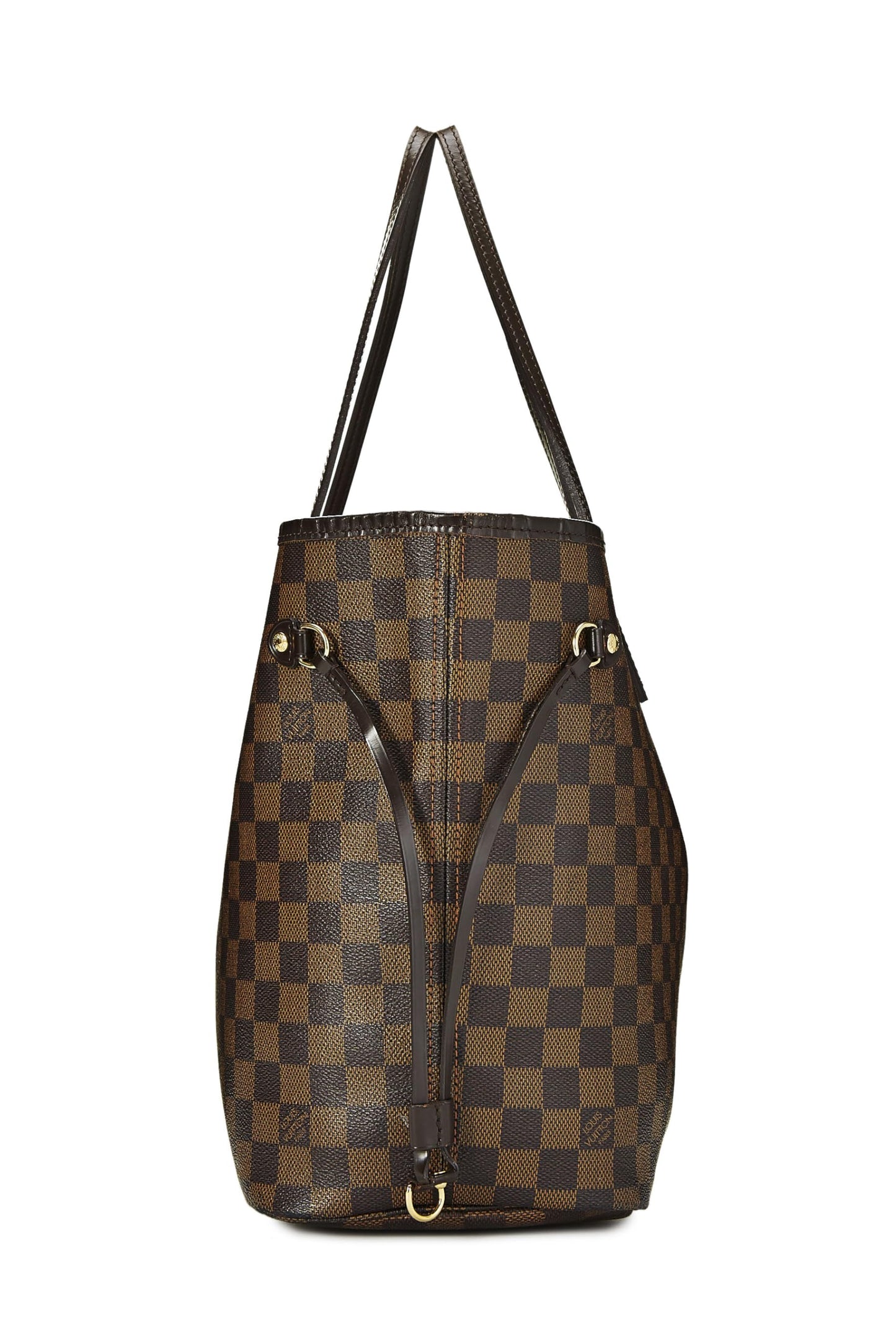 Louis Vuitton, Damier Ebene Neverfull MM preamado, Marrón