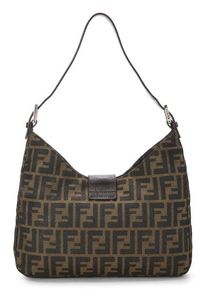 Fendi, Pre-Loved Brown Zucca Canvas Shoulder Bag, Brown