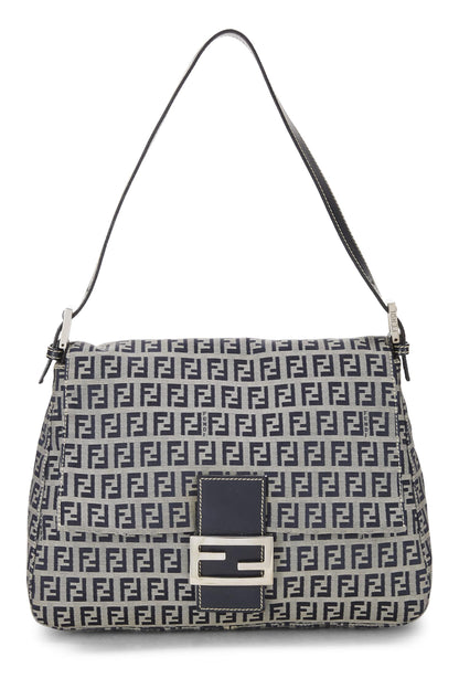 Fendi, Pre-Loved Navy Zucchino Canvas Mama, Azul marino