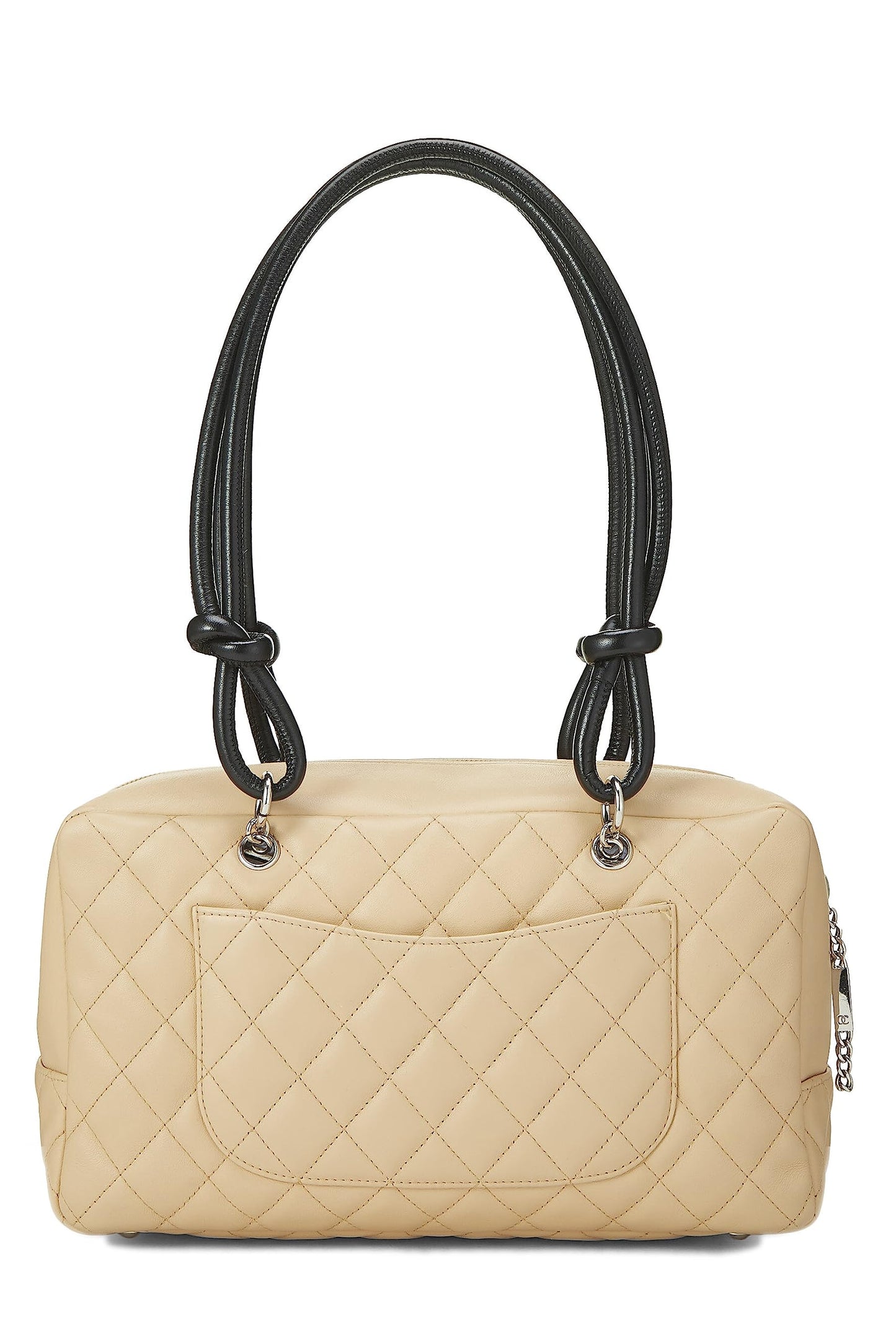 Chanel, Bowler Cambon Ligne en cuir de veau beige d'occasion, beige