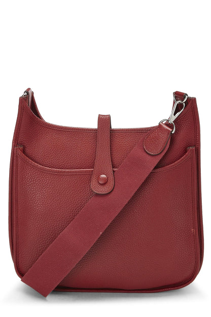 Hermès, Clémence Evelyne III GM Rouge d'occasion, Rouge