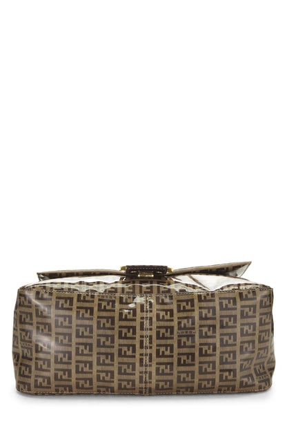 Fendi, Pre-Loved Brown Zucchino Vinyl Mama, Brown