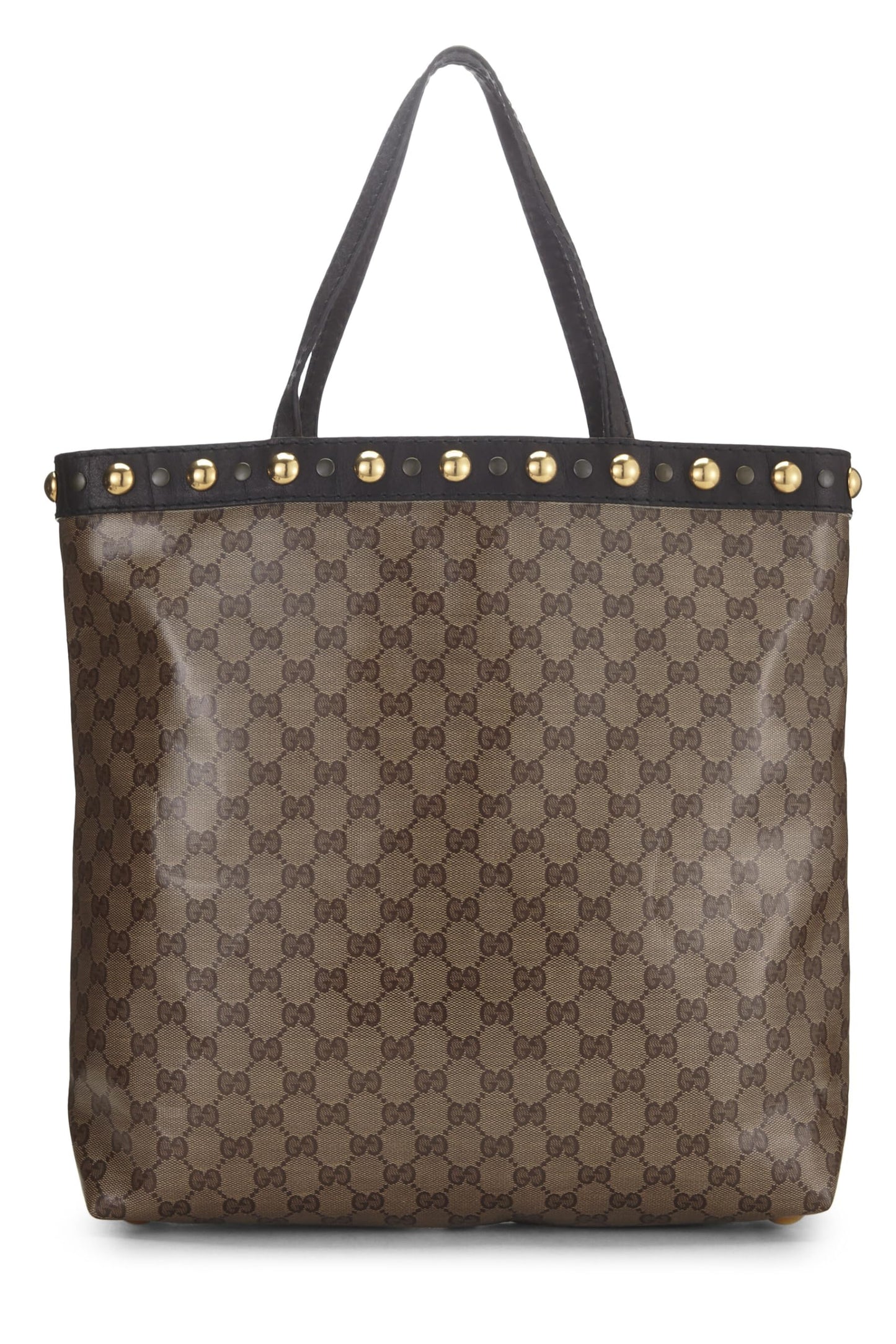 Gucci, sac fourre-tout en toile à cristaux GG marron d'occasion, marron