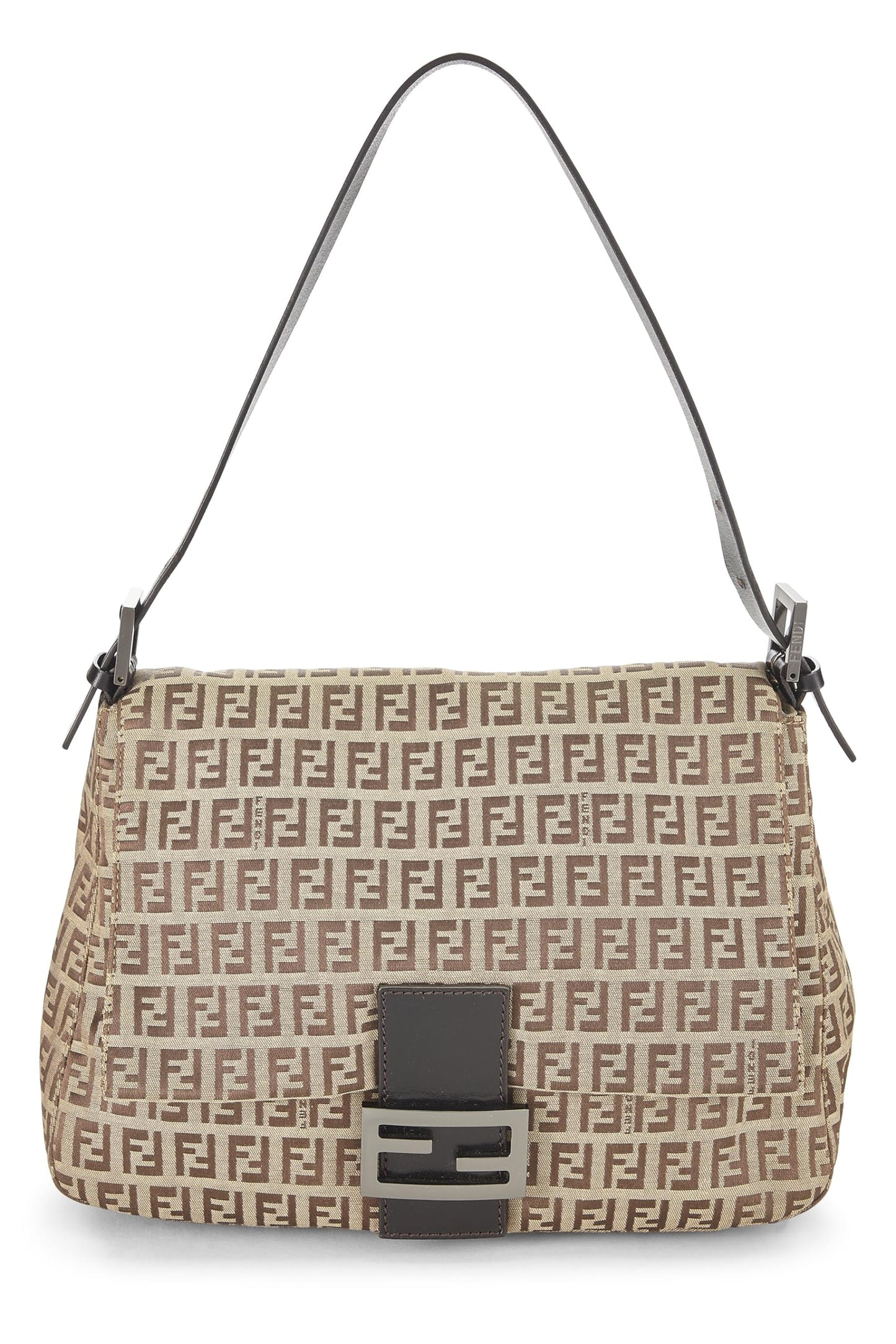 Fendi, Pre-Loved Brown Zucchino Canvas Mama, Brown