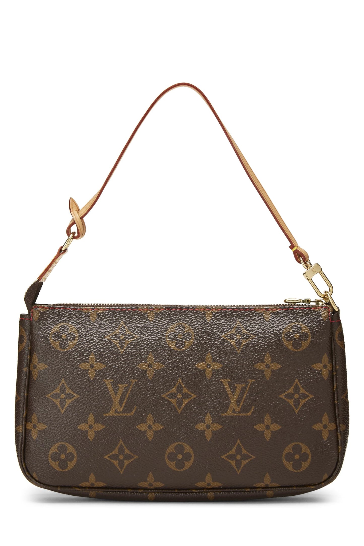 Louis Vuitton, Pre-Loved Takashi Murakami x Louis Vuitton Monogram Cerise Pochette Accessories, Brown