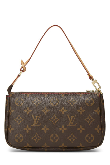 Louis Vuitton, Pre-Loved Takashi Murakami x Louis Vuitton Monogram Cerise Pochette Accessories, Brown