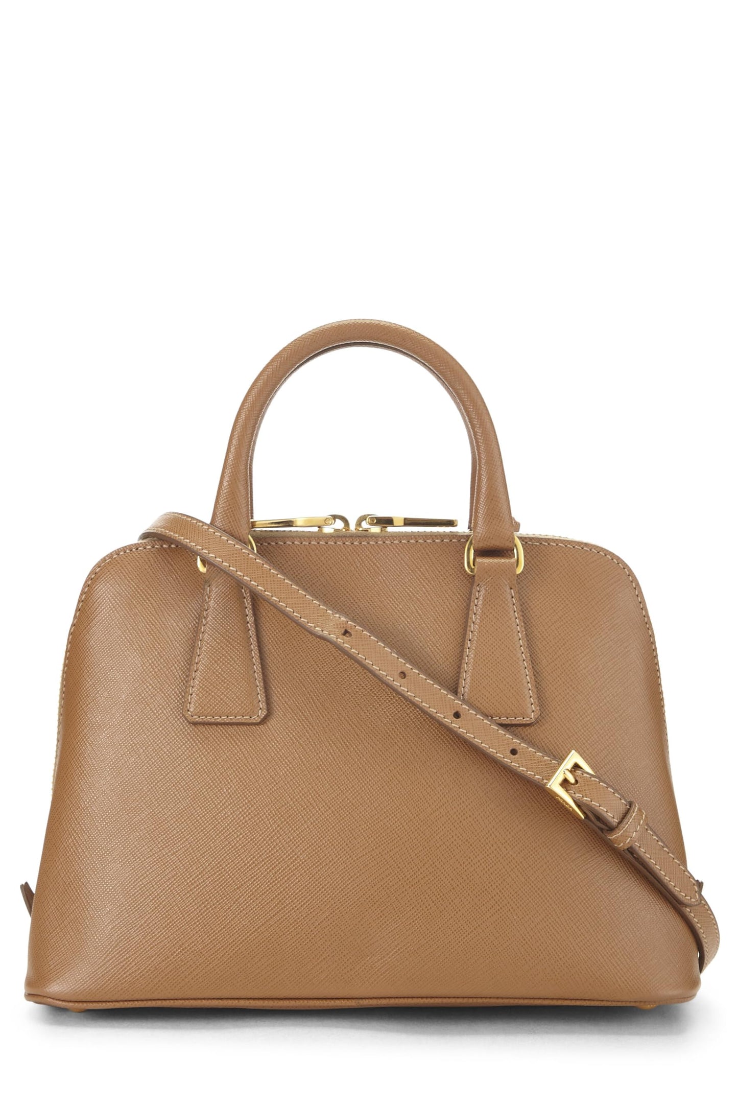 Prada, Pre-Loved Brown Saffiano Lux Handbag Mini, Brown