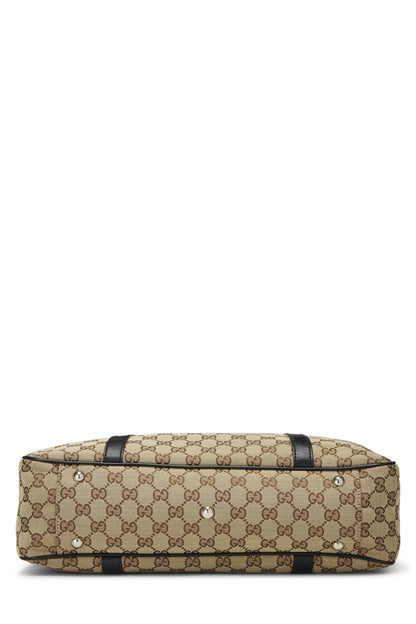 Gucci, sac fourre-tout Twins en toile GG noir d'occasion, noir