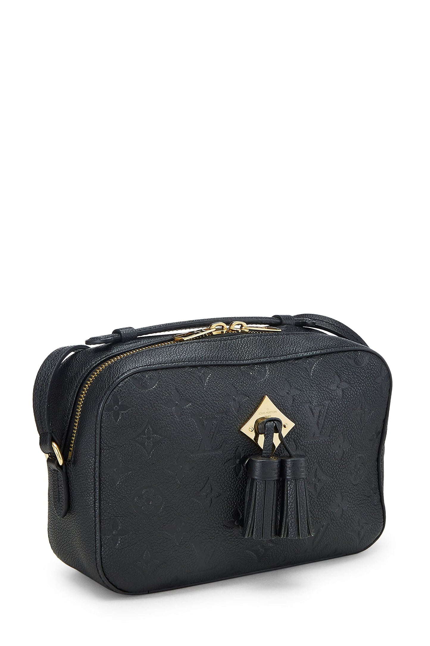 Louis Vuitton, Pre-Loved Black Monogram Empreinte Saintonge, Black