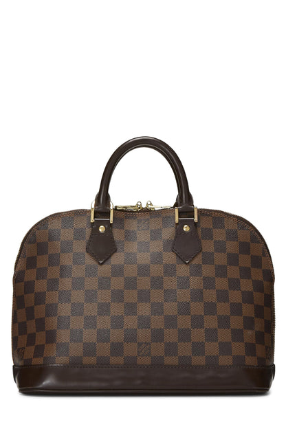 Louis Vuitton, Alma PM Damier Ebène d'occasion, marron