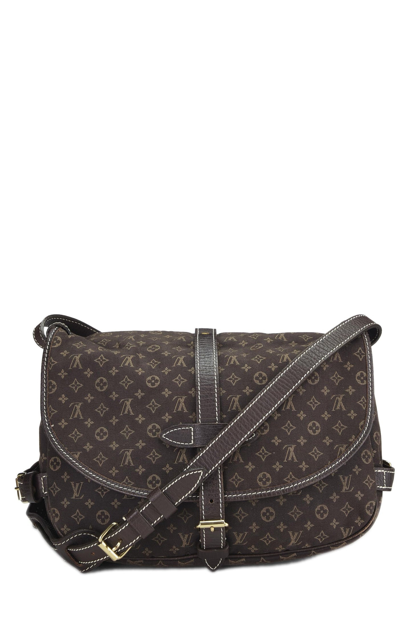 Louis Vuitton, Pre-Loved Brown Monogram Mini Lin Saumur 30, Brown