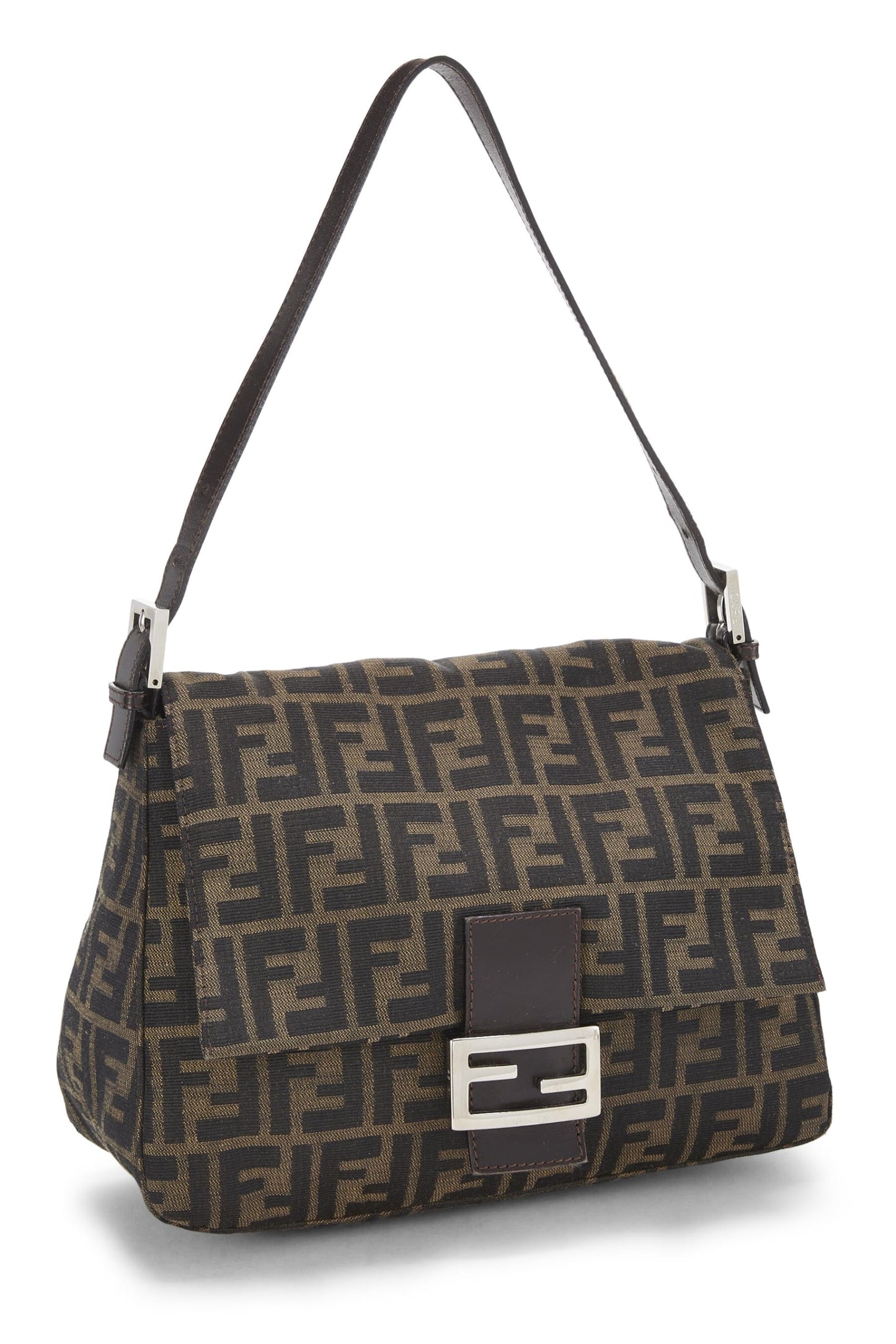 Fendi, Pre-Loved Brown Zucca Canvas Mama, Brown