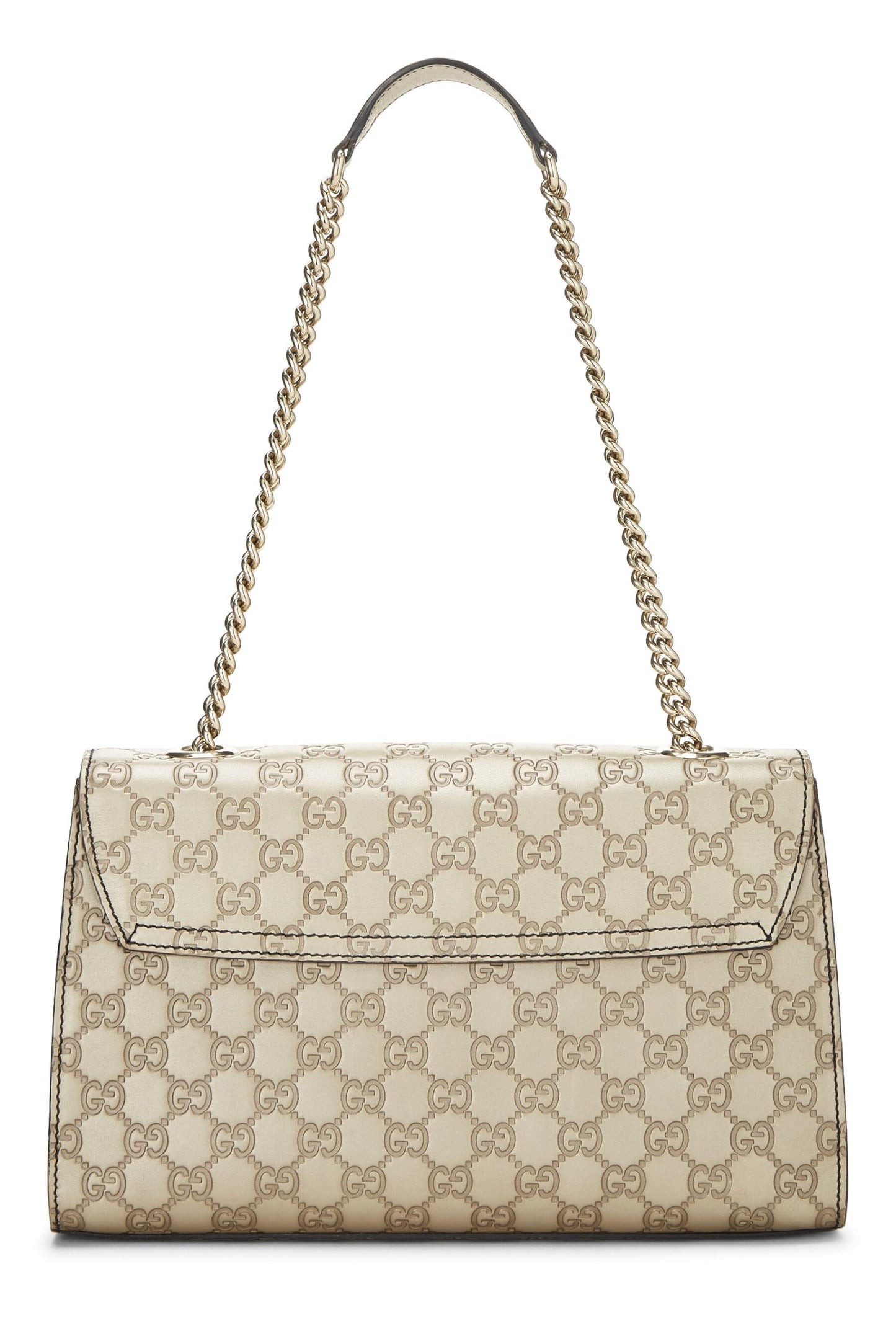 Gucci, sac à bandoulière Emily en cuir Microguccissima doré d'occasion, doré