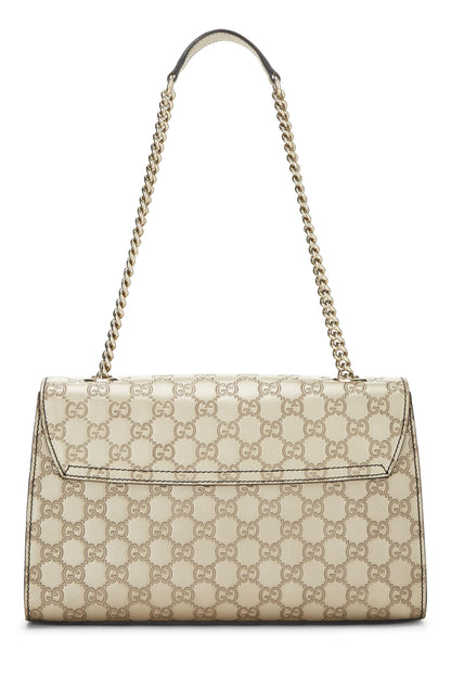 Gucci, sac à bandoulière Emily en cuir Microguccissima doré d'occasion, doré