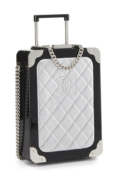 Chanel, Pre-Loved Lambskin & Perspex Evening In The Air 'CC' Trolley Minaudière Chain Clutch, Multi