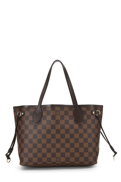 Louis Vuitton, Damier Ebene Neverfull PM d'occasion, marron