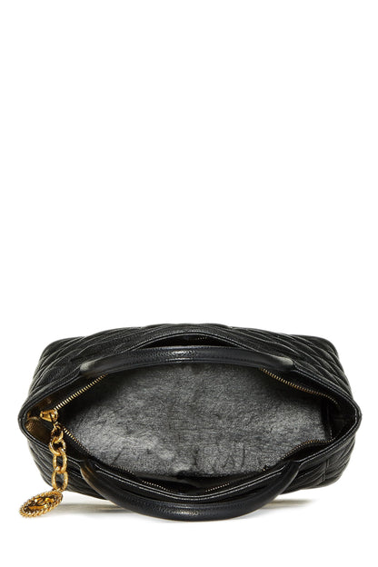 Chanel, Pre-Loved Black Quilted Caviar Medallion Tote, Black