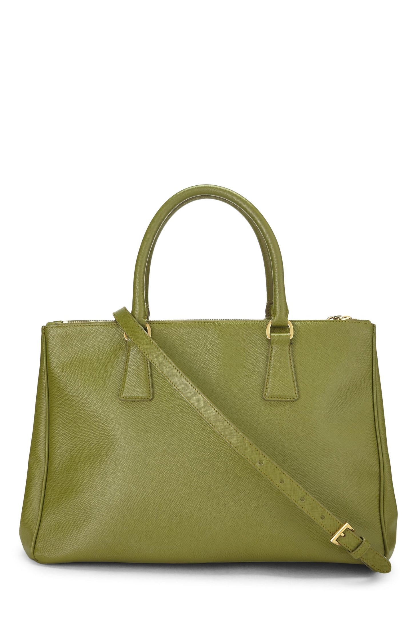 Prada, Bolso tote mediano Saffiano Galleria verde Pre-Loved, Verde