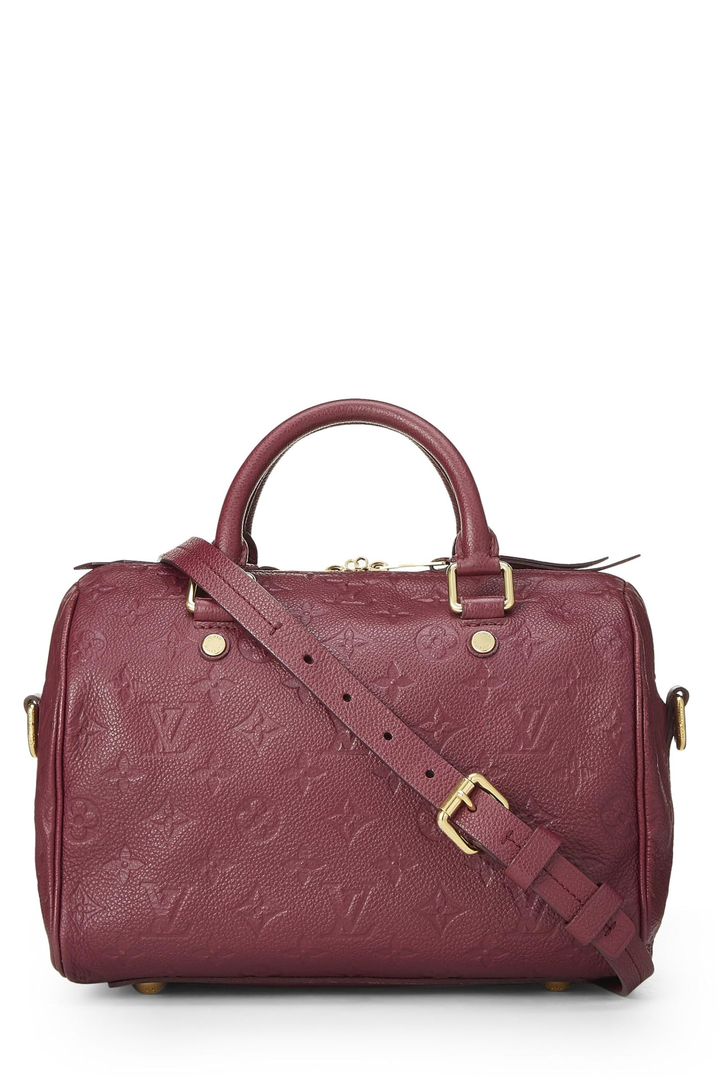 Louis Vuitton, Pre-Loved Aube Monogram Empreinte Speedy Bandouliere 25, Púrpura