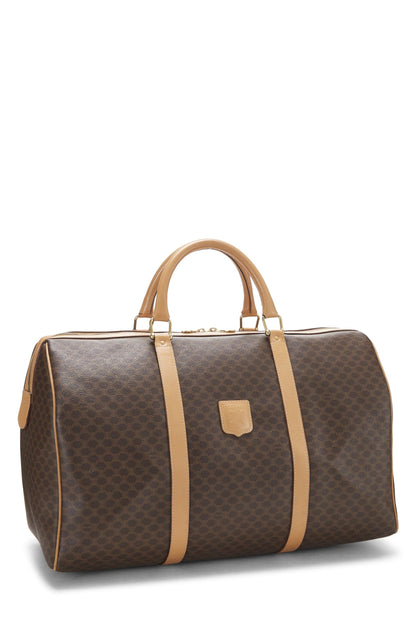 Céline, Sac Boston Macadam en toile enduite marron d'occasion, marron