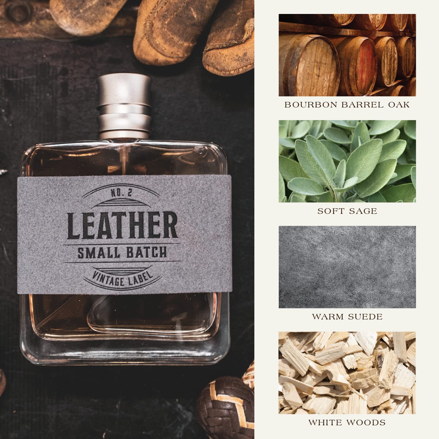 Colonia para hombres Tru Western Leather #2 en lote pequeño, 3,4 fl oz (100 ml): segura, sexy y moderna