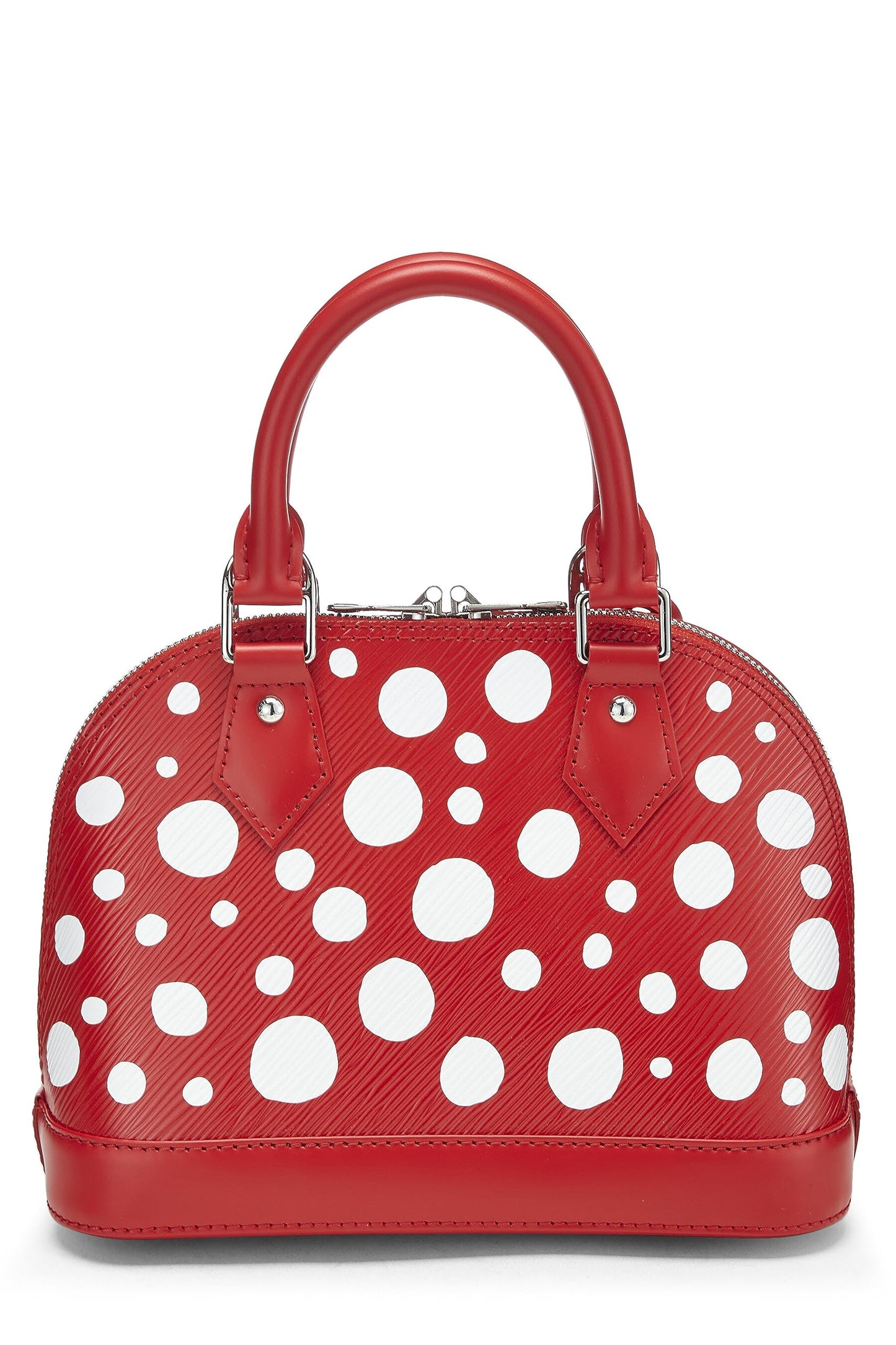 Louis Vuitton, Alma BB Infinity Dots en cuir épi rouge Yayoi Kusama x Louis Vuitton d'occasion, Rouge Blanc