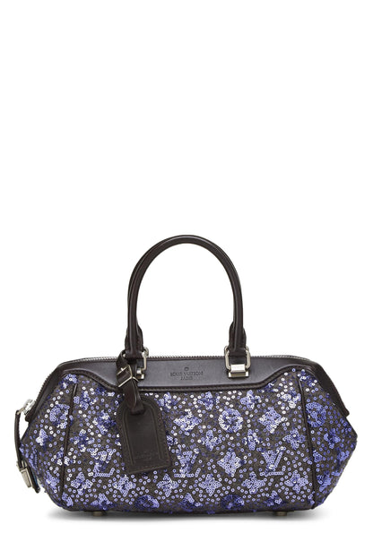 Louis Vuitton, Sunshine Express Baby, sac à main violet à paillettes Monogram d'occasion, violet