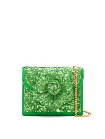 Oscar de la Renta, Pave Crystal Mini TRO Bag, Meadow