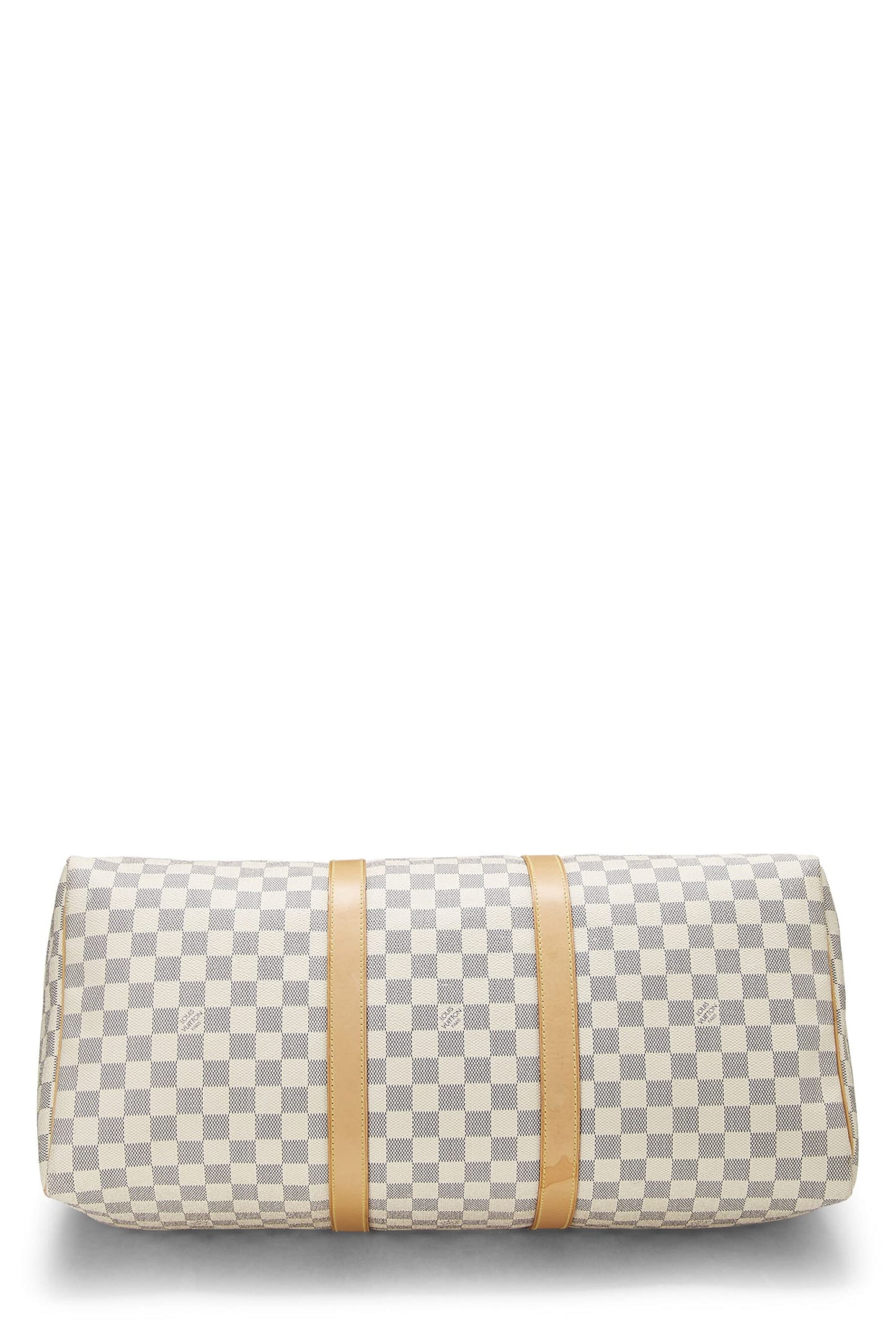 Louis Vuitton, Damier Azur Keepall 50 d'occasion, blanc