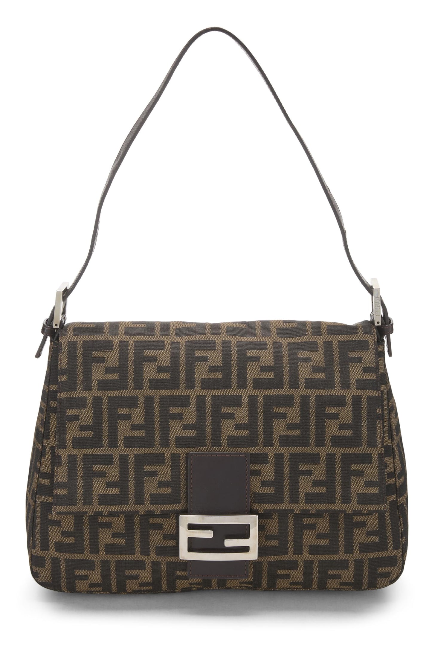 Fendi, Pre-Loved Brown Zucca Canvas Mama, Marrón