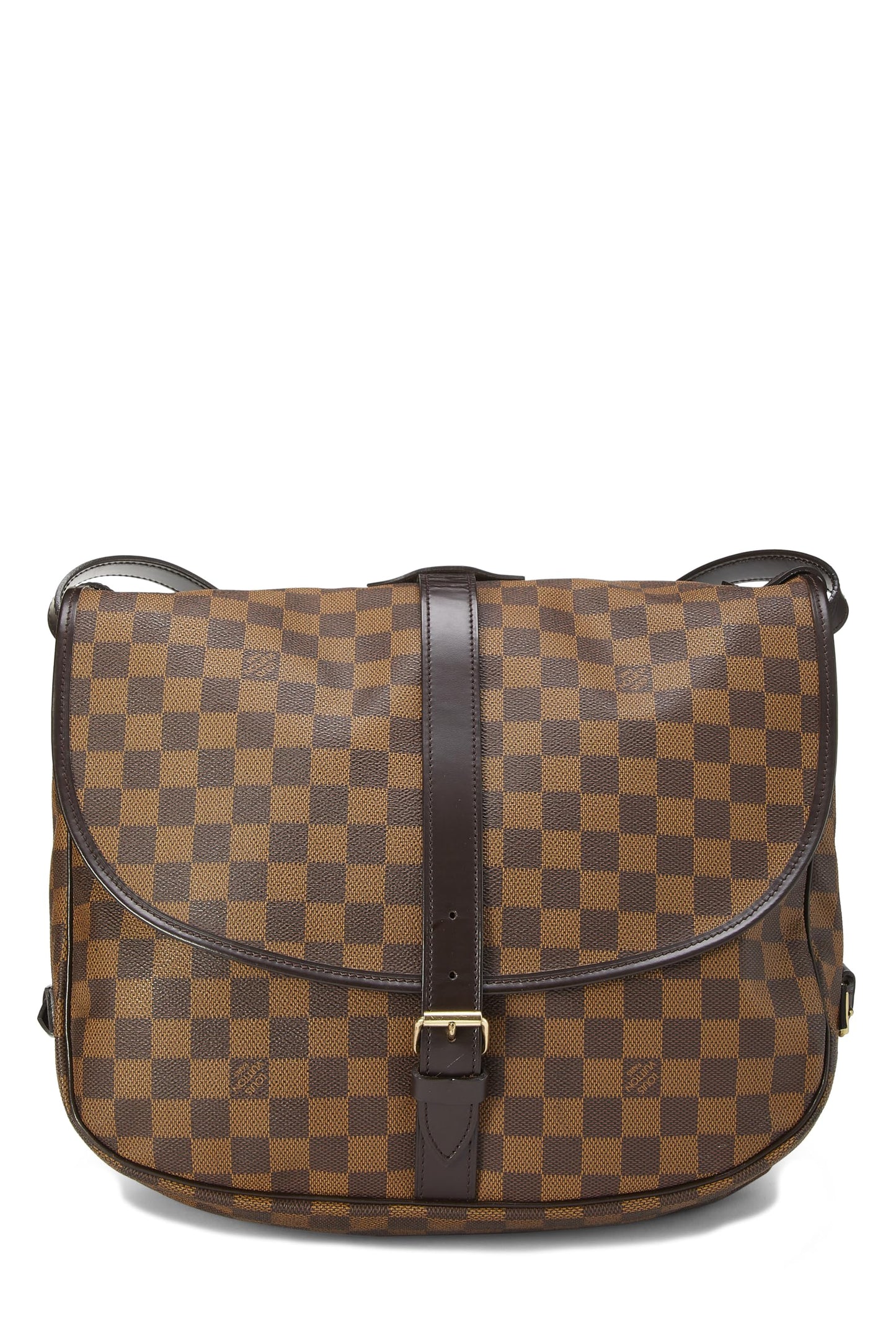 Louis Vuitton, Damier Ebene Saumur 35 usado, Marrón